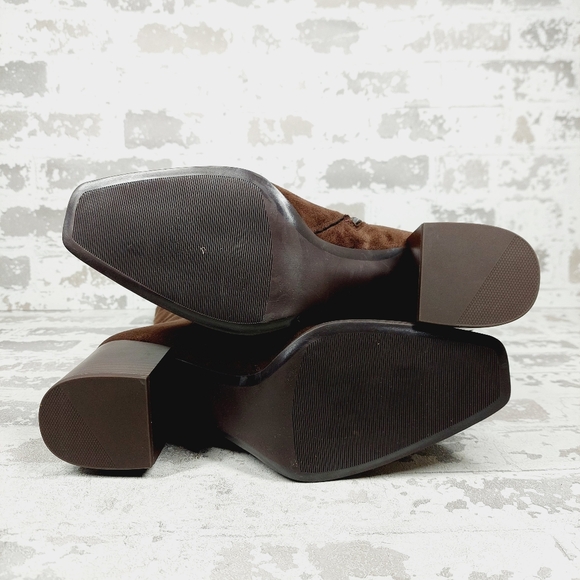 NEW Nordstrom RACK Virginia Block Heel Tall Boot In Brown Chocolate B393 - Picture 8 of 12